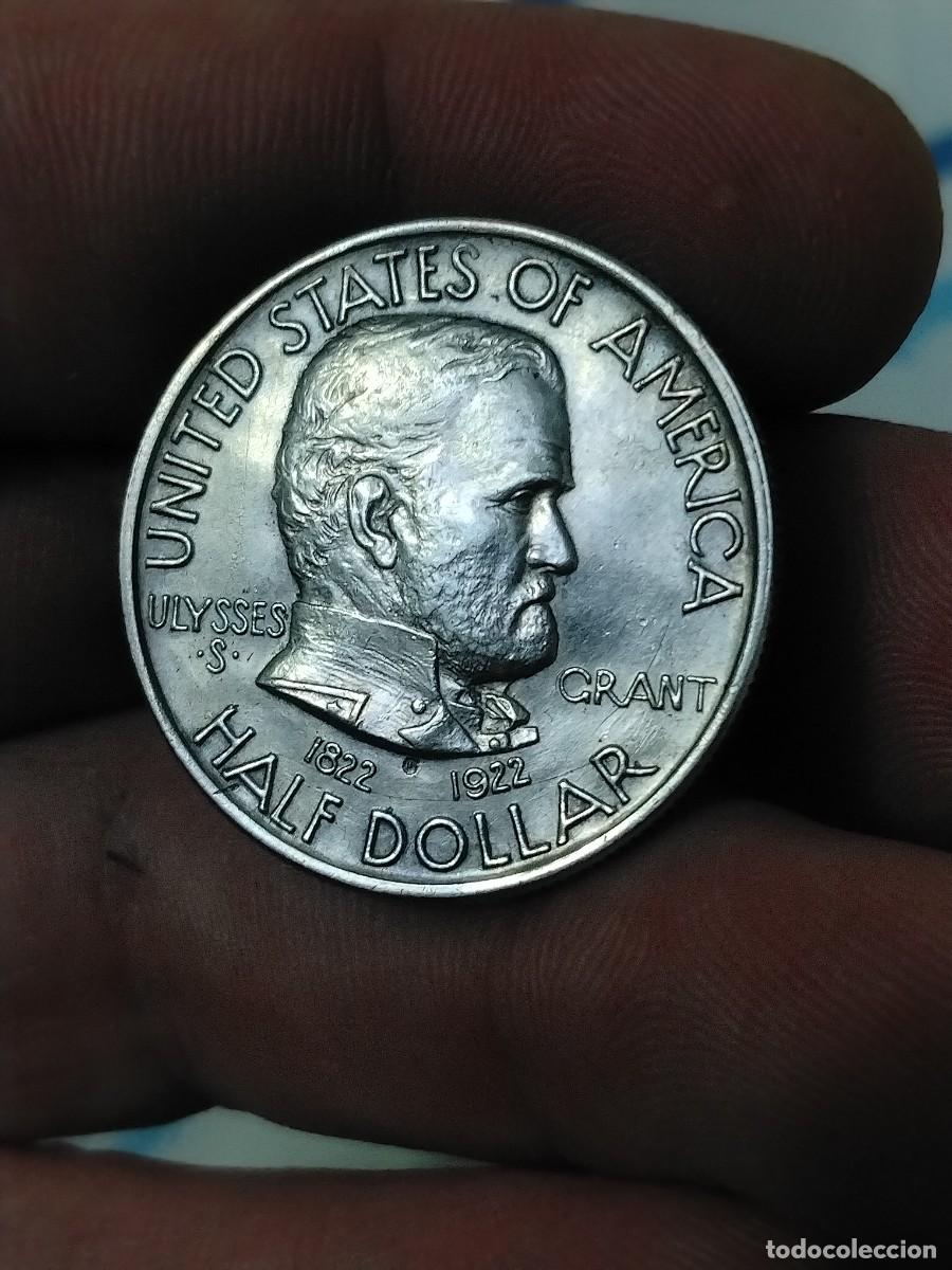 Monedas antiguas de Am&eacute;rica: SC! Medio d&oacute;lar 1922 conmemorativa Grant