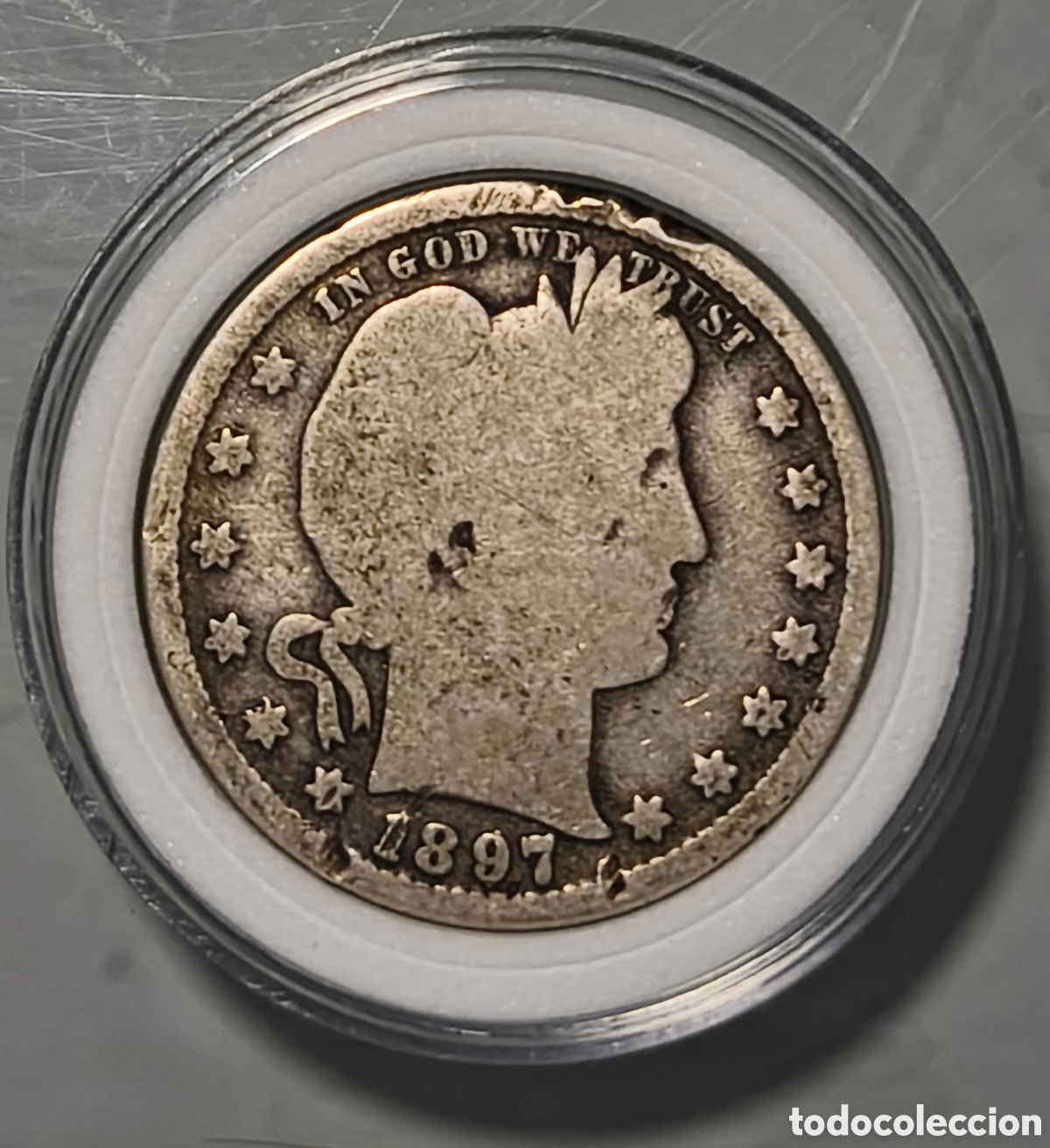 Monedas antiguas de Am&eacute;rica: EEUU. 1897. 25 centavos