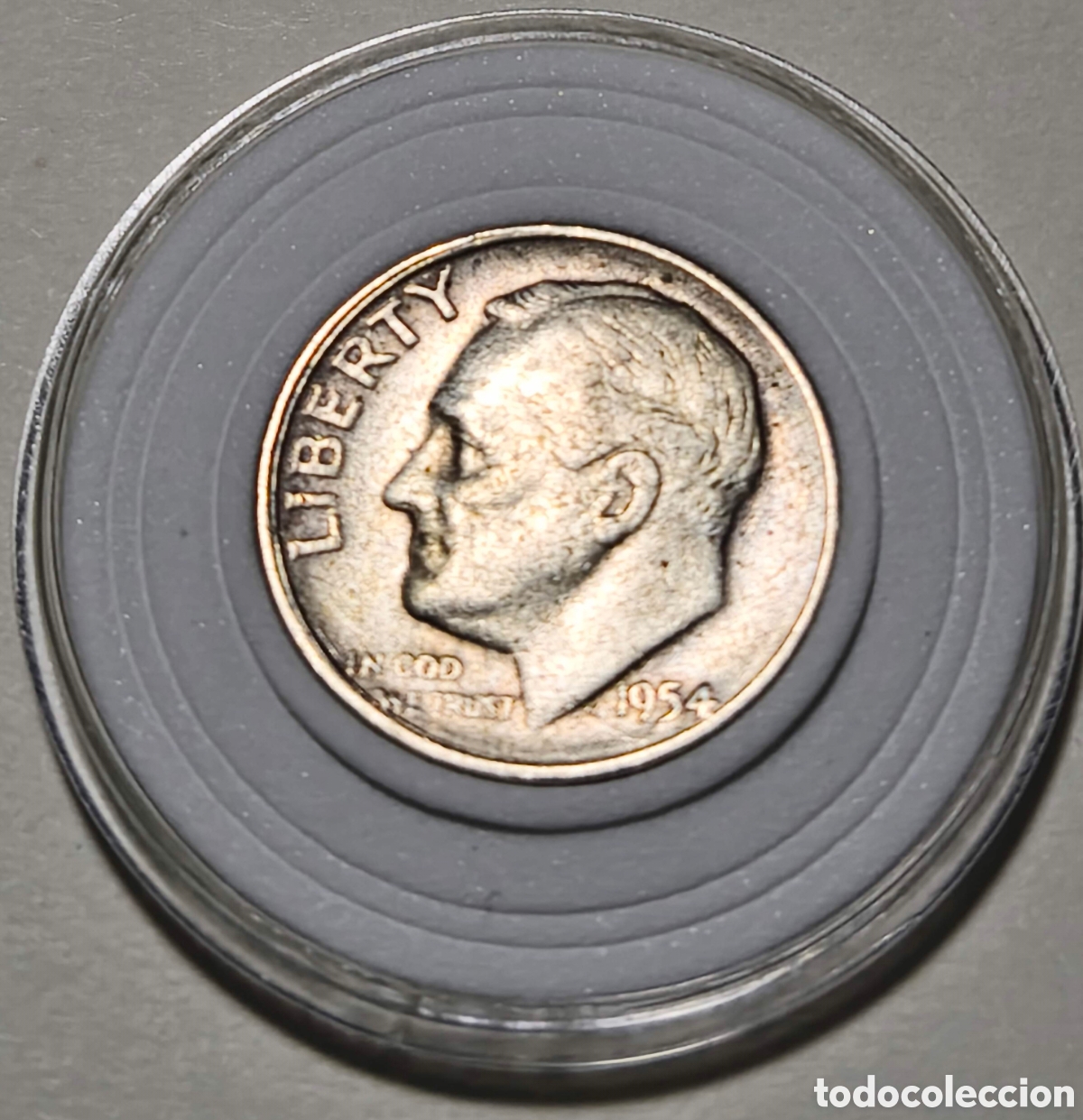 Monedas antiguas de Am&eacute;rica: EEUU. 1954. 1 dime. S