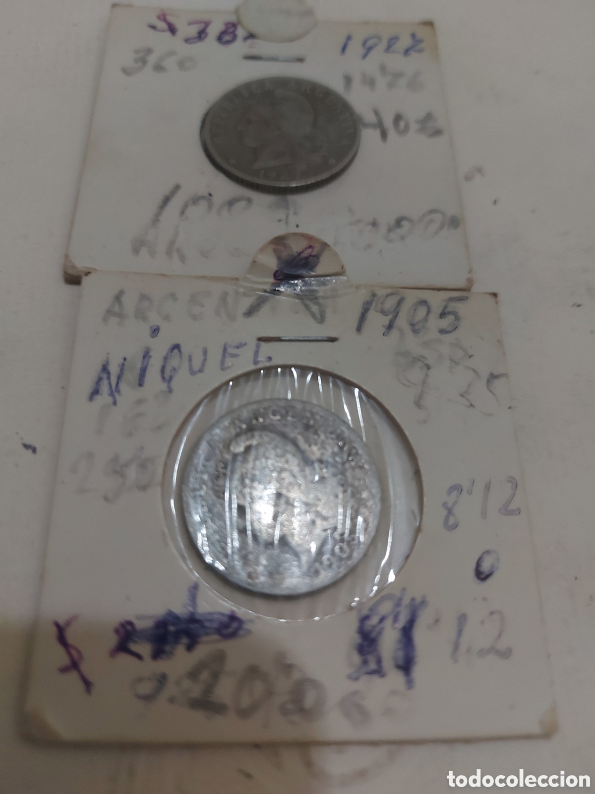 Monedas antiguas de Am&eacute;rica: 2 monedas de Argentina - Foto 1