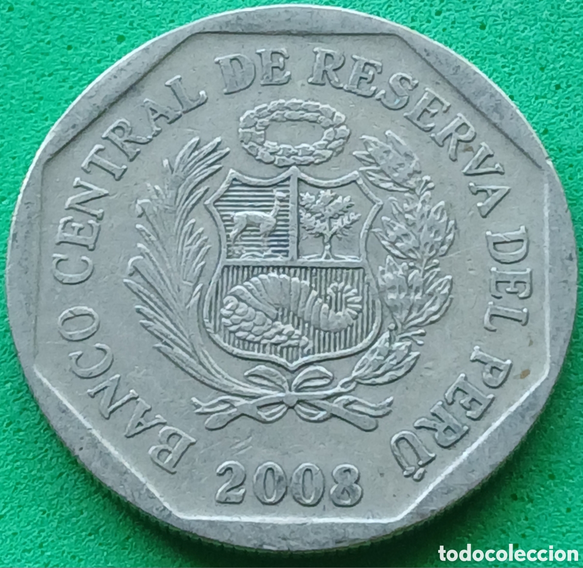 Monedas antiguas de Am&eacute;rica: Per&uacute; 1 nuevo sol 2008 km#308.4
