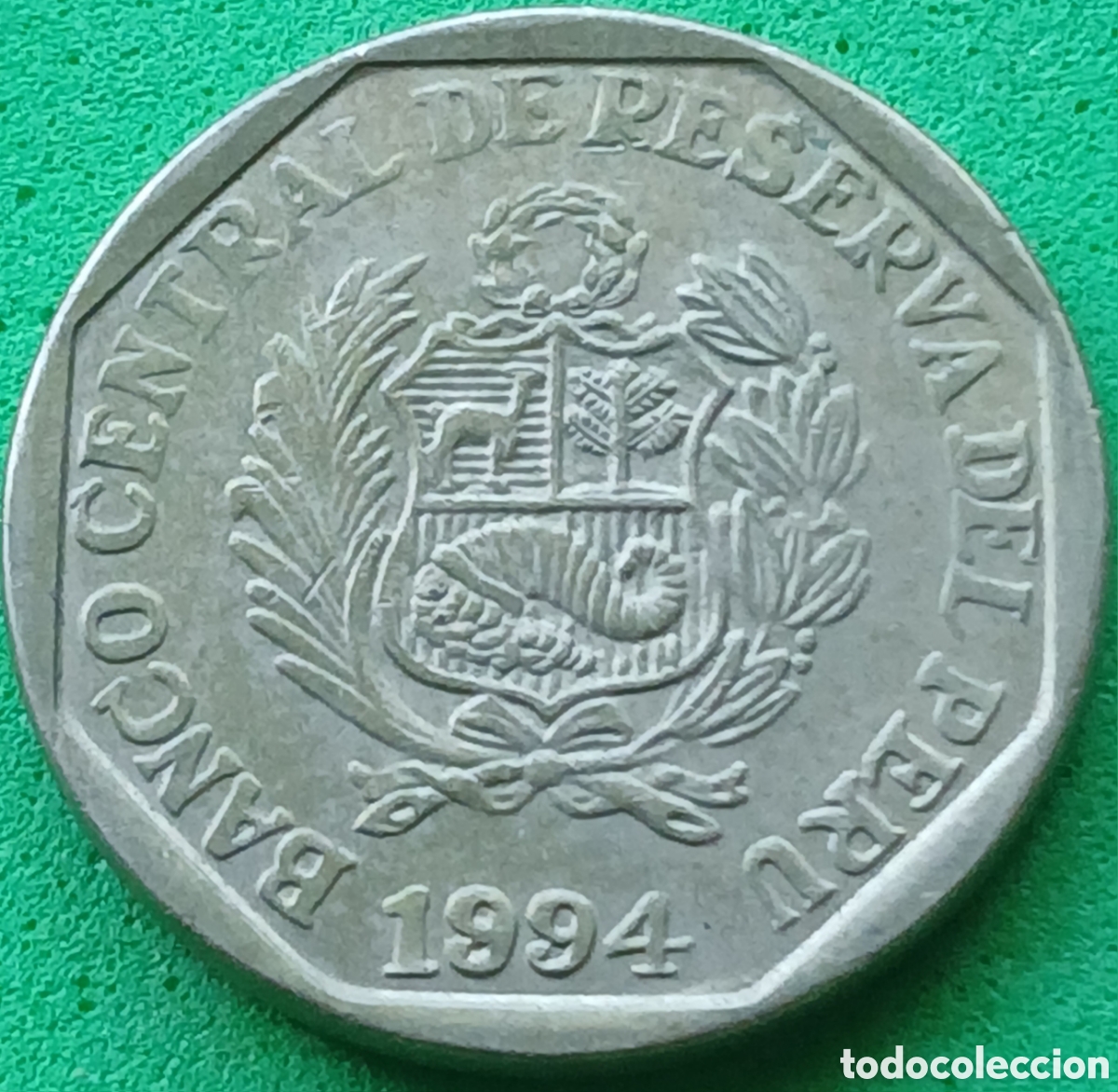 Monedas antiguas de Am&eacute;rica: Per&uacute; 50 c&eacute;ntimos 1994 km#307