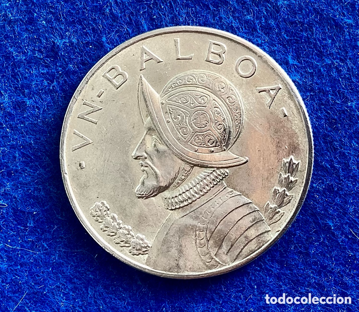 Monedas antiguas de Am&eacute;rica: 1 BALBOA. PANAM&Aacute; 1947. MONEDA ORIGINAL SC.PLATA 0,9 (ENCAPSULADA)