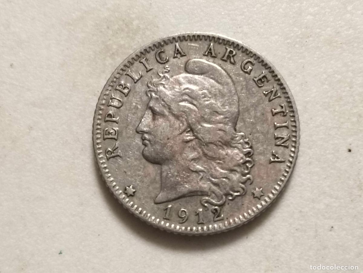 Monedas antiguas de Am&eacute;rica: MONEDA 20 CENTAVOS, A&Ntilde;O 1912, REPUBLICA ARGENTINA