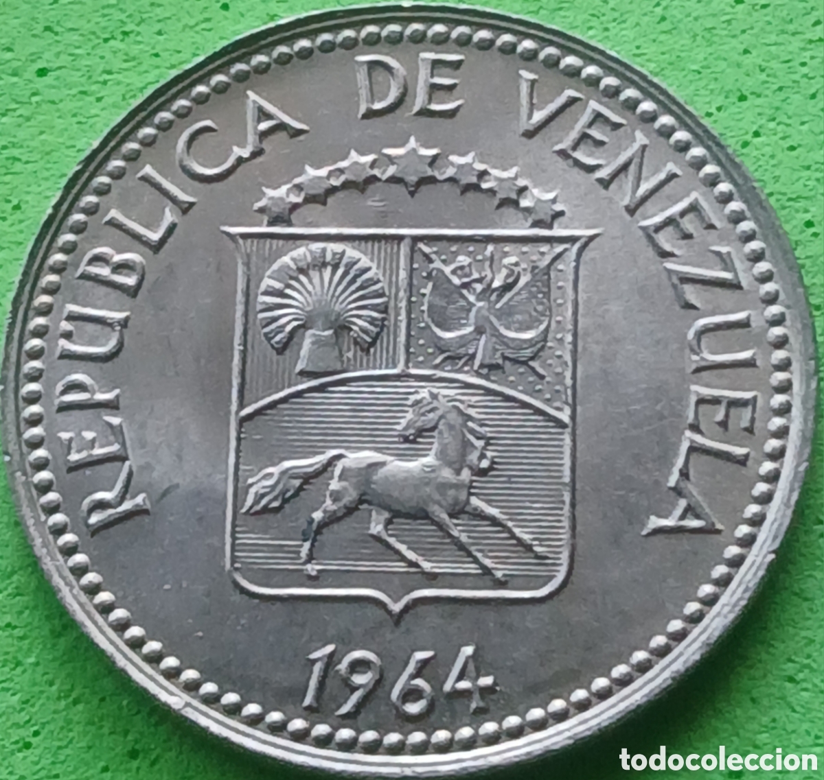 Monedas antiguas de Am&eacute;rica: Venezuela 5 c&eacute;ntimos 1964 Y#38.2