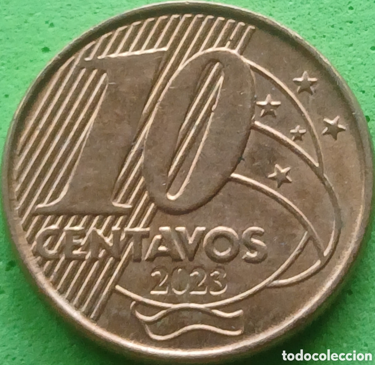 Monedas antiguas de Am&eacute;rica: Brasil 10 centavos 2023 km#649