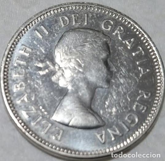 Monedas antiguas de Am&eacute;rica: Canad&aacute;, 5 C&eacute;ntimos 1963, KM#57. Usada, la de la foto.