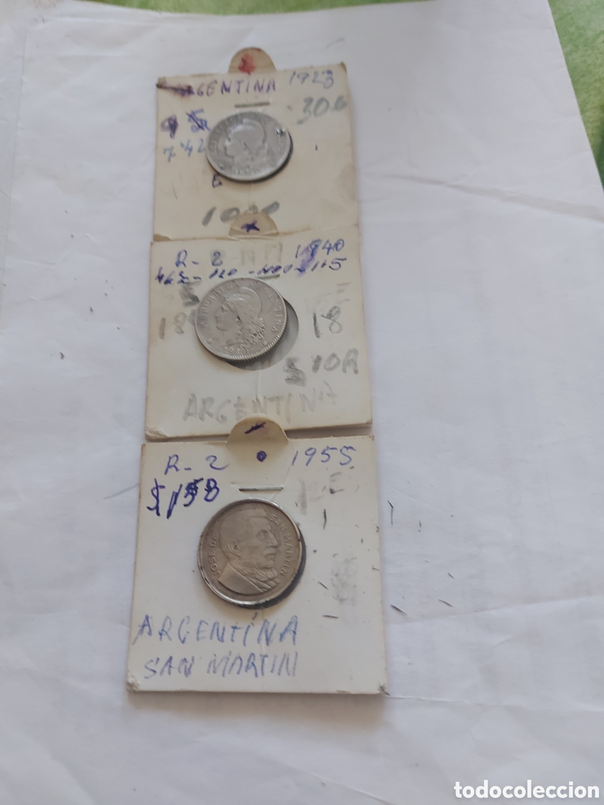 Old Coins of America: 3 monedas Argentina ant