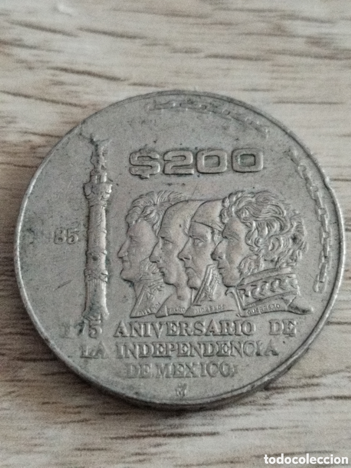 Monete antiche di America: M&eacute;xico moneda conmemorativa de 200 pesos 1985 km#509