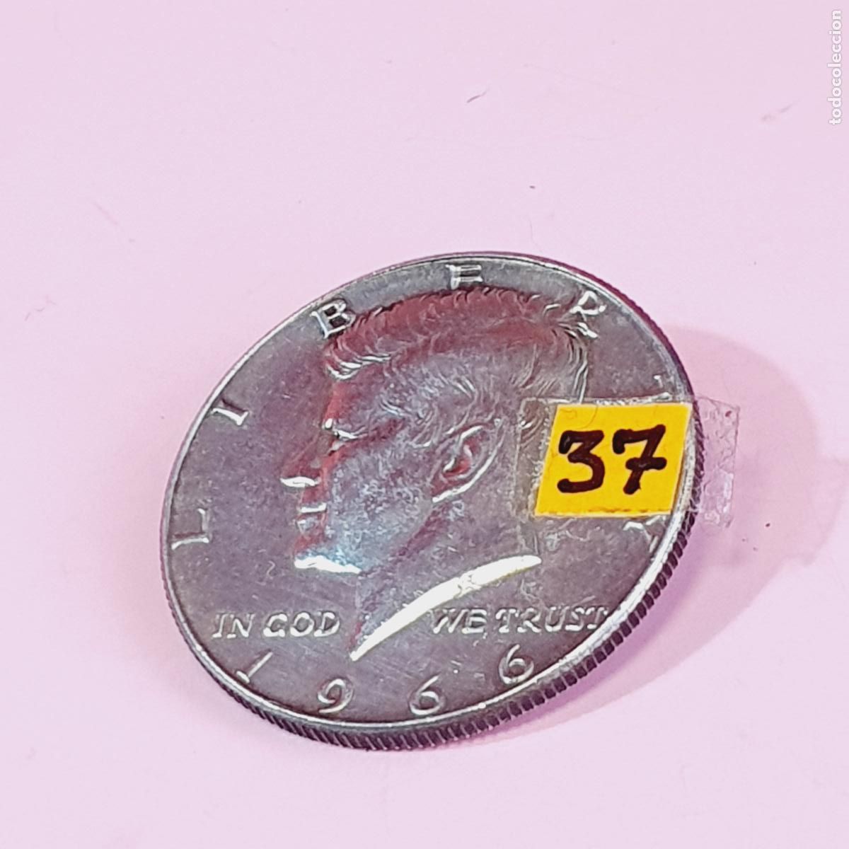 Monedas antiguas de Am&eacute;rica: MONEDA-U.S.A.-HALF DOLLAR-JFK-(KENEDY)-1966-40%PLATA-EXCELENTE-VER FOTOGRAF&Iacute;AS-COLECCIONISTAS