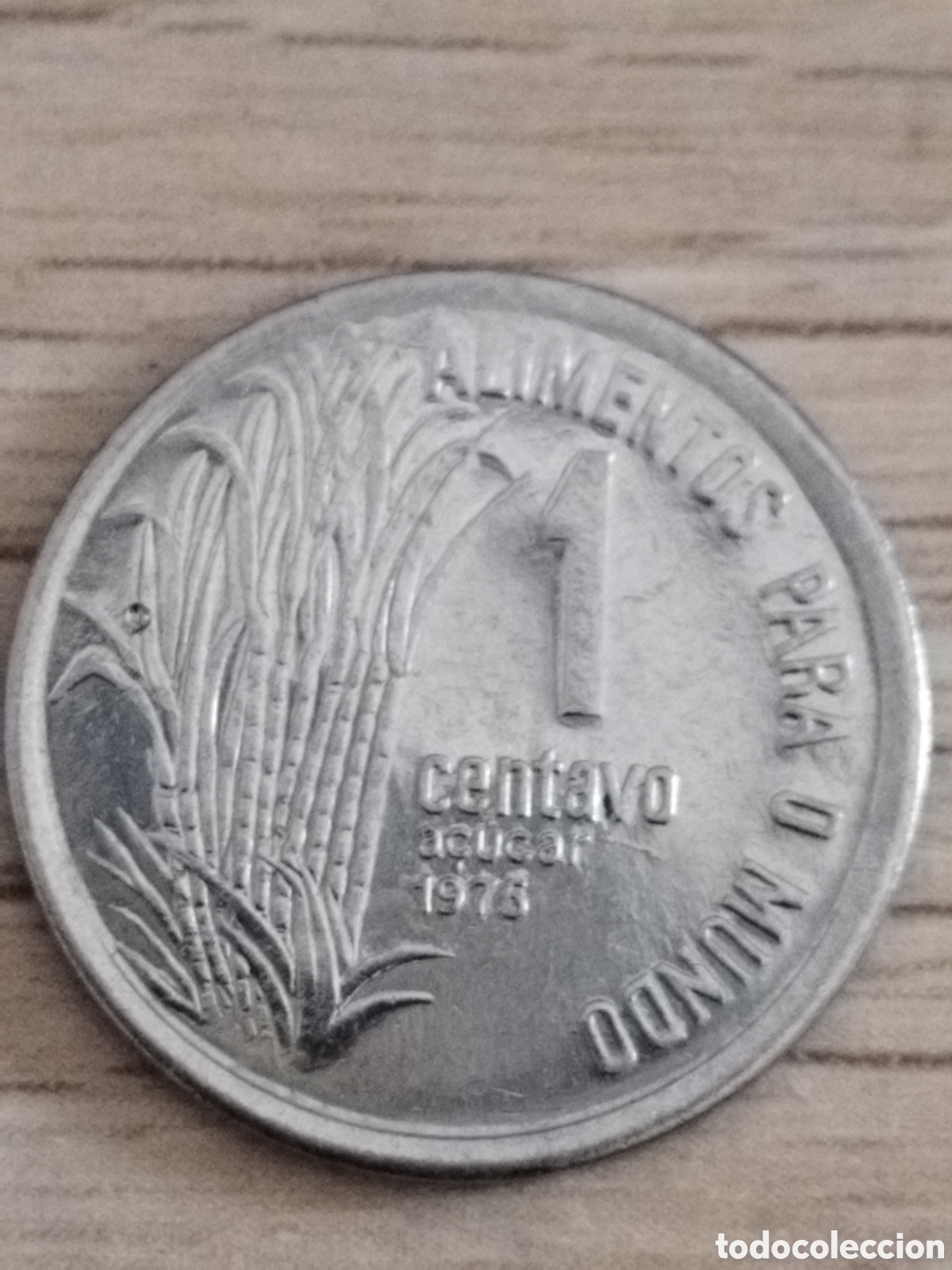 Monnaies anciennes d'Am&eacute;rique: Brasil moneda conmemorativa de 1 centavo de 1975 km#585