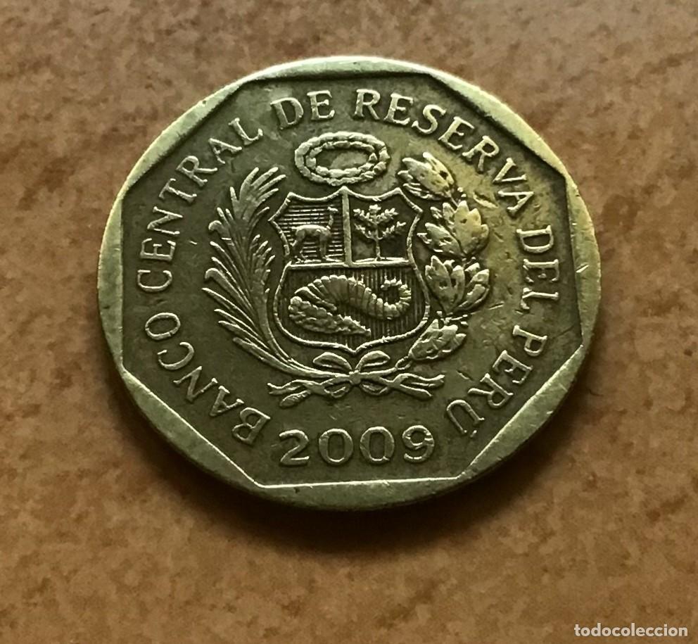 Monedas antiguas de Am&eacute;rica: 10 c&eacute;ntimos de Per&uacute;. A&ntilde;o 2009