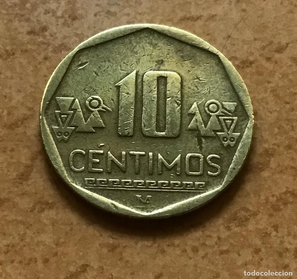 Monedas antiguas de Am&eacute;rica: 10 c&eacute;ntimos de Per&uacute;. A&ntilde;o 2009 - Foto 2