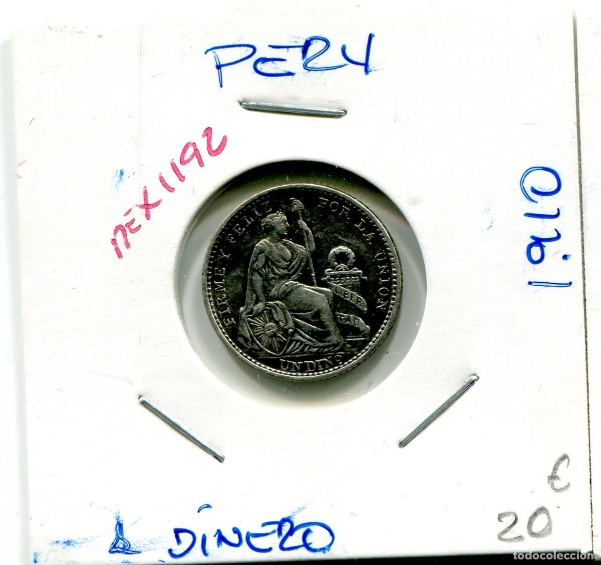 Monedas antiguas de Am&eacute;rica: MEDIO DINERO A&Ntilde;O 1910 PERU ( MEX1192 )
