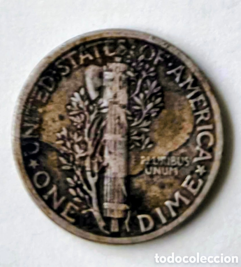 Monedas antiguas de Am&eacute;rica: EEUU. 1939. Dime Mercury - Foto 2