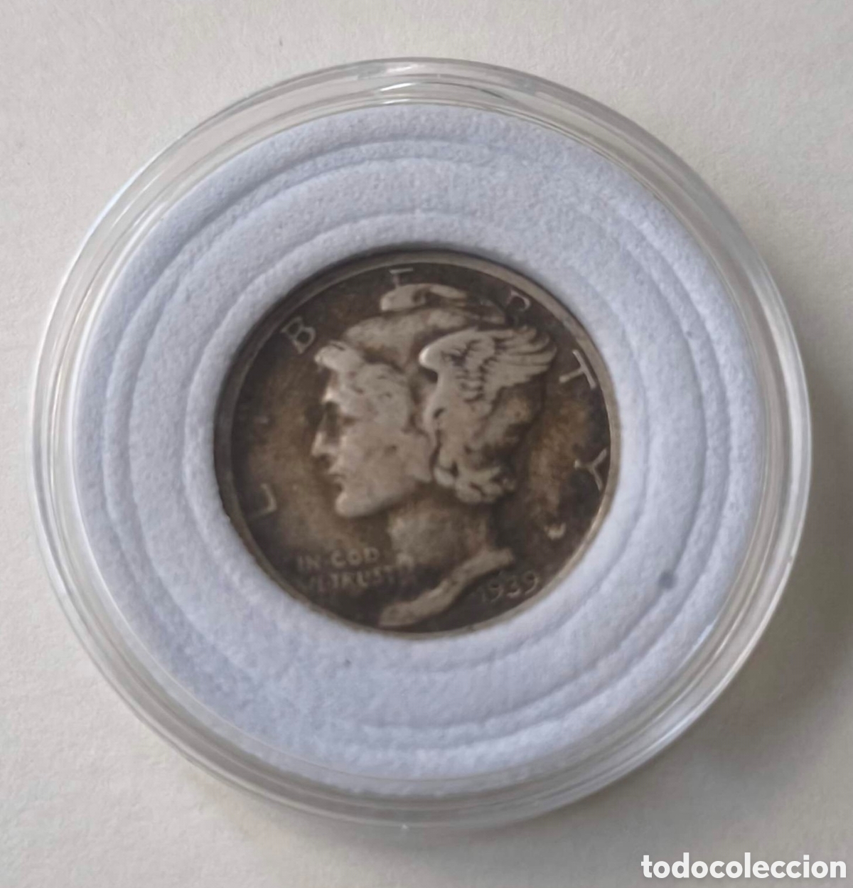 Monedas antiguas de Am&eacute;rica: EEUU. 1939. Dime Mercury - Foto 3