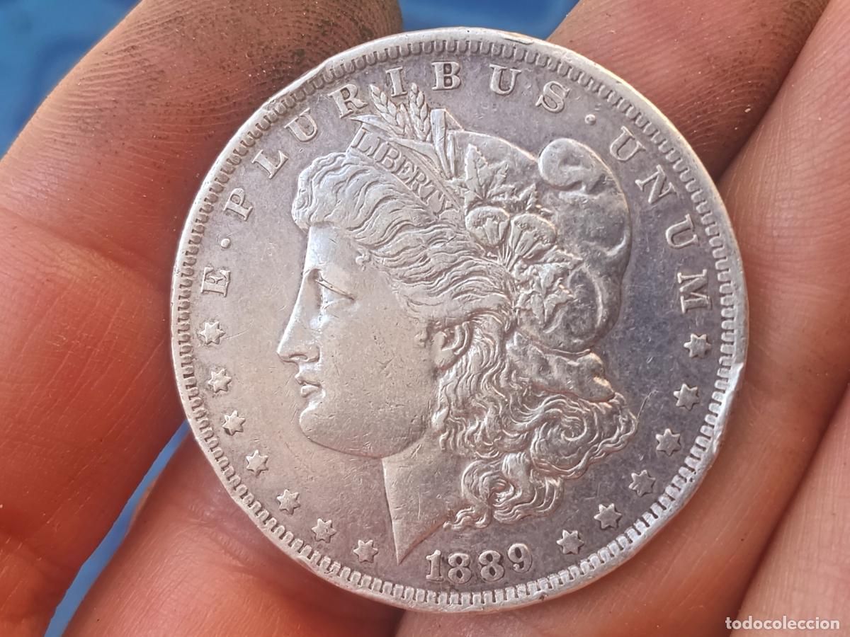 Monedas antiguas de Am&eacute;rica: Estados Unidos 1 D&oacute;lar / Dollar &rdquo;Morgan Dollar&rdquo; 1889 O plata, New Orleans