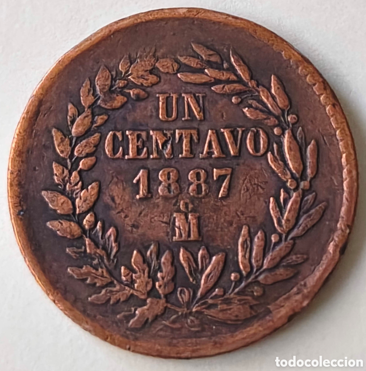 Monedas antiguas de Am&eacute;rica: M&eacute;xico. 1887. Un centavo. MBC
