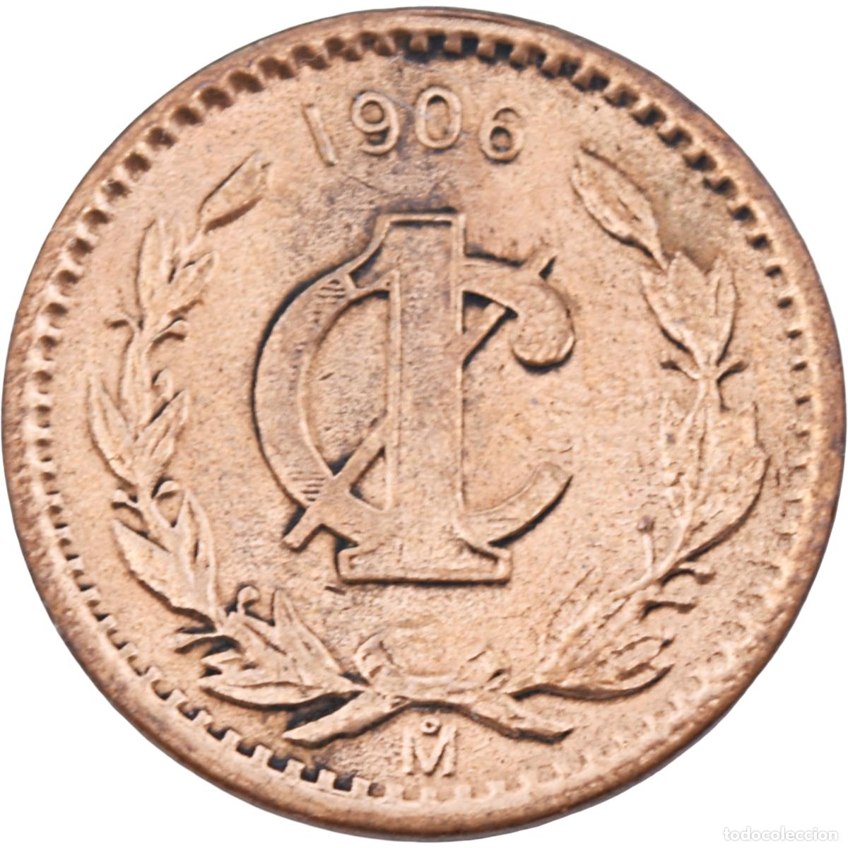 Monedas antiguas de Am&eacute;rica: Moneda - M&eacute;xico 1906 - Foto 2