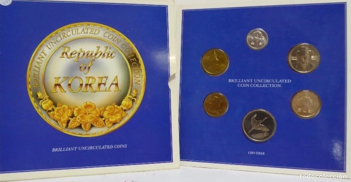 Monete antiche di America: SET OFICIAL COREA DEL SUR 1990 &ndash; 6 MONEDAS BRILLIANT UNCIRCULATED &ndash; PRESENTACI&Oacute;N COMPLETA