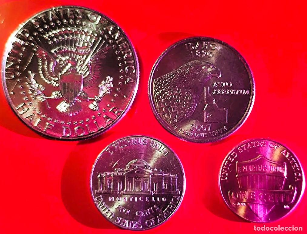 Monedas antiguas de Am&eacute;rica: Estados Unidos 4 Monedas lote 2822
