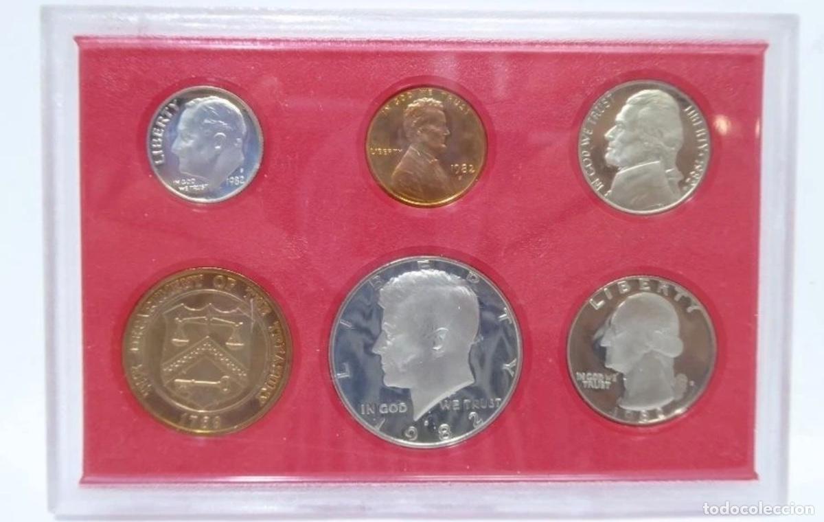 Old Coins of America: USA 1982 PROOF SET &ndash; SAN FRANCISCO &ndash; 6 PIEZAS