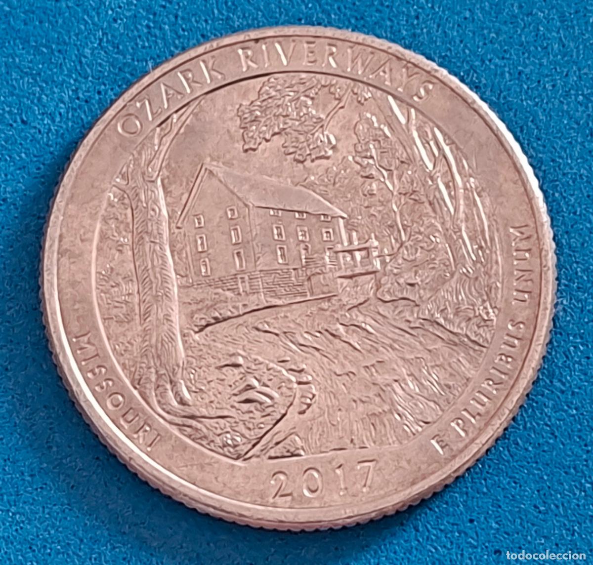 Monedas antiguas de Am&eacute;rica: MONEDA EEUU. USA ESTADOS UNIDOS. QUARTER. A&ntilde;o 2017. R&iacute;os de Ozark ( Missouri )