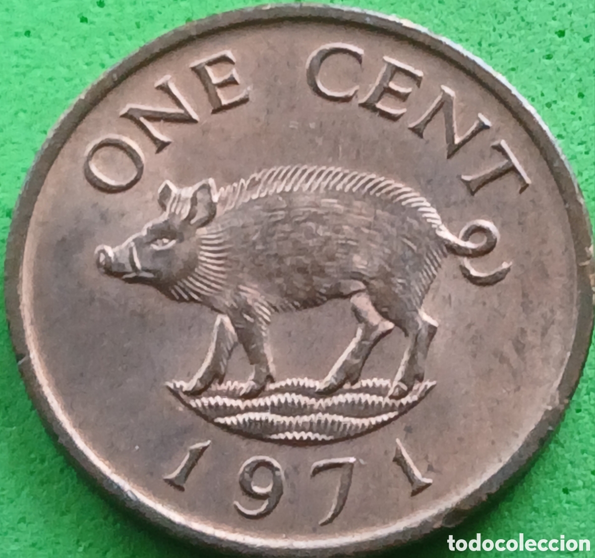 Monedas antiguas de Am&eacute;rica: Bermudas one cent 1971 km#15