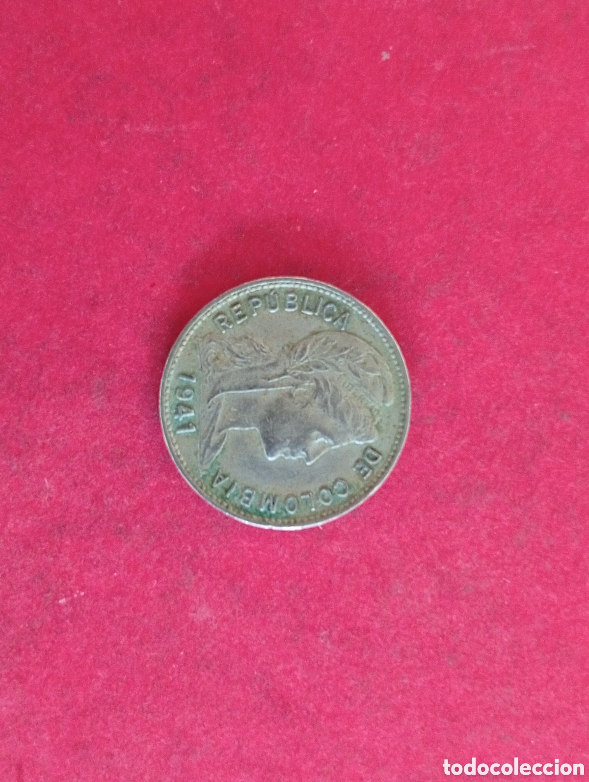 Monedas antiguas de Am&eacute;rica: 1 centavo de Colombia 1941