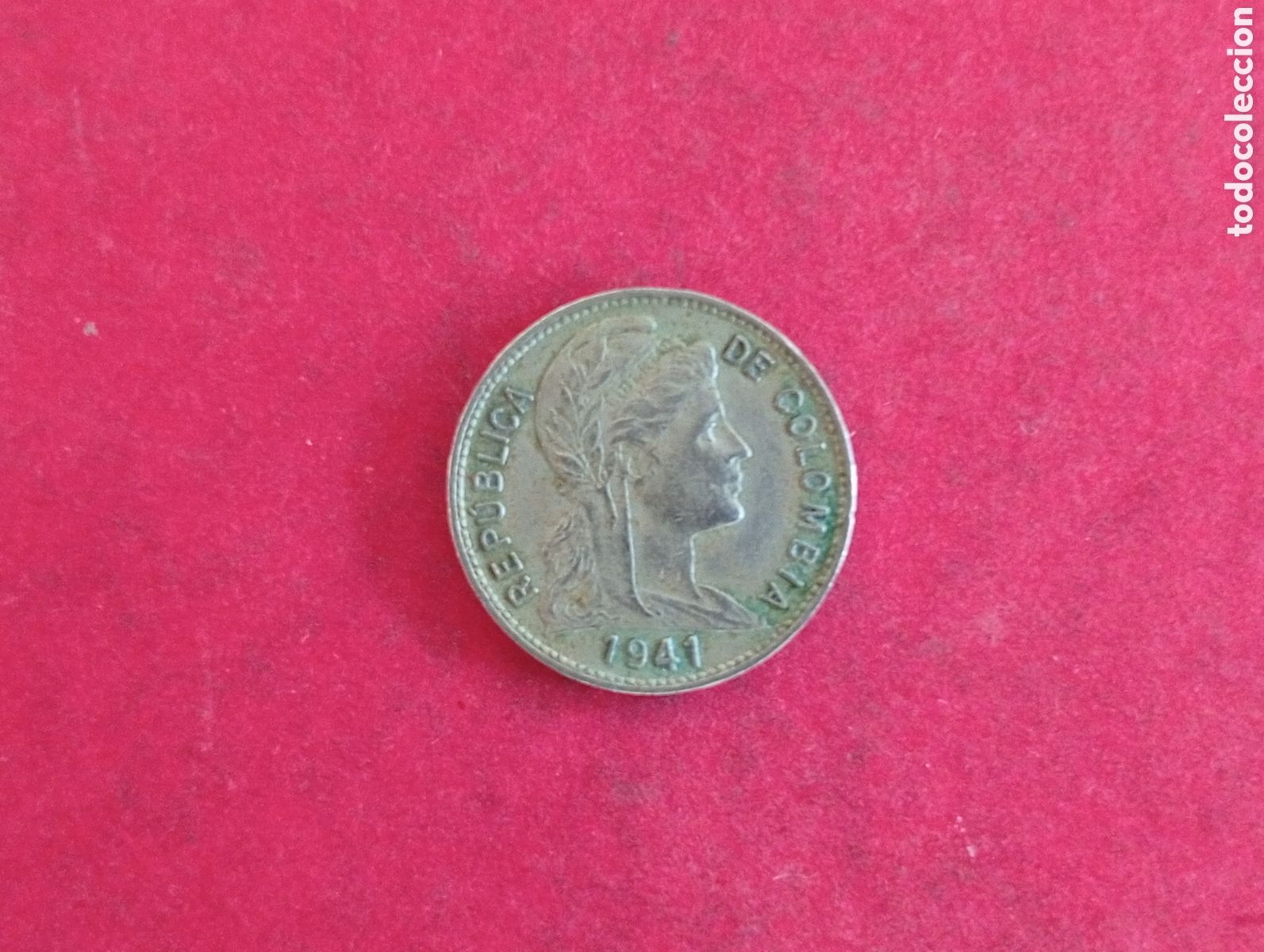 Monedas antiguas de Am&eacute;rica: 1 centavo de Colombia 1941