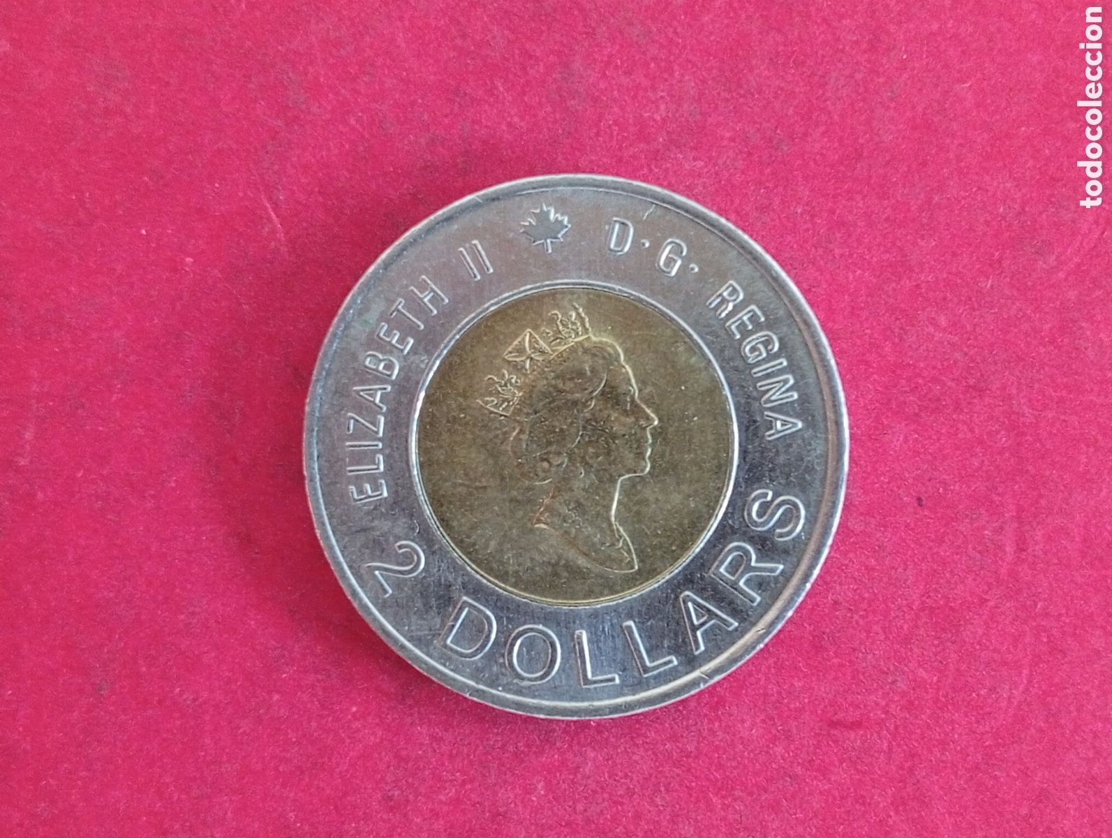 Monedas antiguas de Am&eacute;rica: 2 dolares de Canad&aacute; 2000 conmemorativa - Foto 2