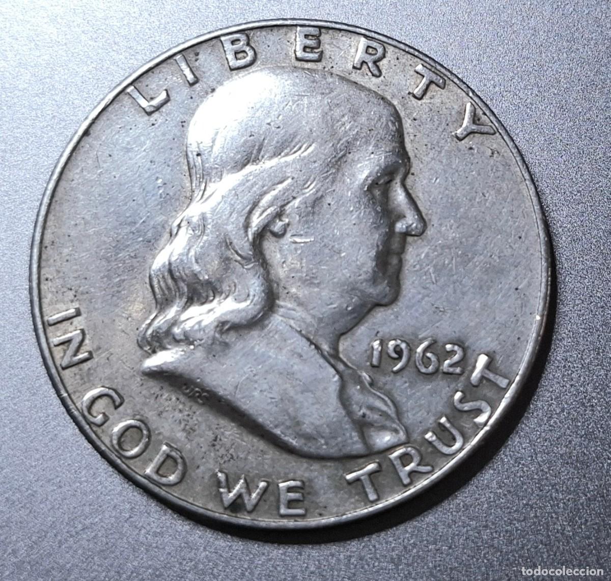 Monedas antiguas de Am&eacute;rica: Moneda &frac12; D&oacute;lar USA 1962 &ndash; D