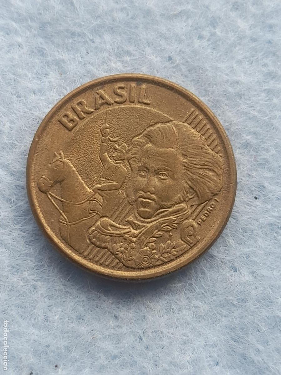Alte M&uuml;nzen aus Amerika: Brasil. 10 Centavos. A&ntilde;o 2003.