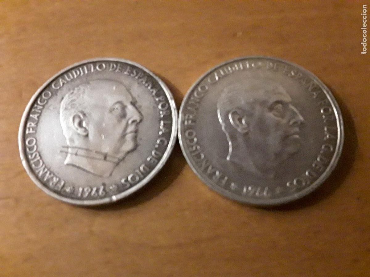 Monedas antiguas de Am&eacute;rica: ESPA&Ntilde;A - LOTE 100 PESETAS FRANCO DE PLATA A&Ntilde;O 1966 *19-66 + 1966 *19-68.