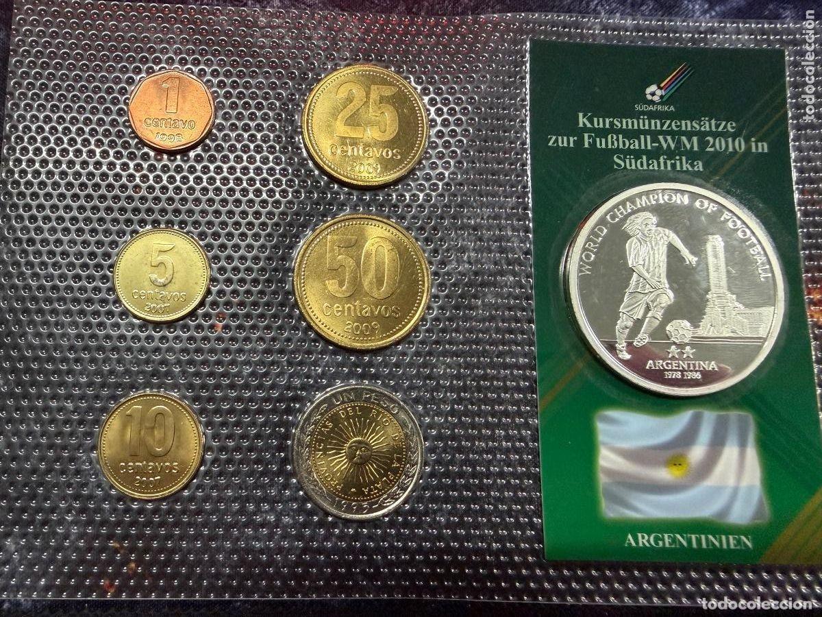 Moedas antigas da Am&eacute;rica: CARTERA COLECCIONISTA ARGENTINA &ndash; MUNDIAL SUD&Aacute;FRICA 2010 &ndash; EDICI&Oacute;N ESPECIAL ⚽✨
