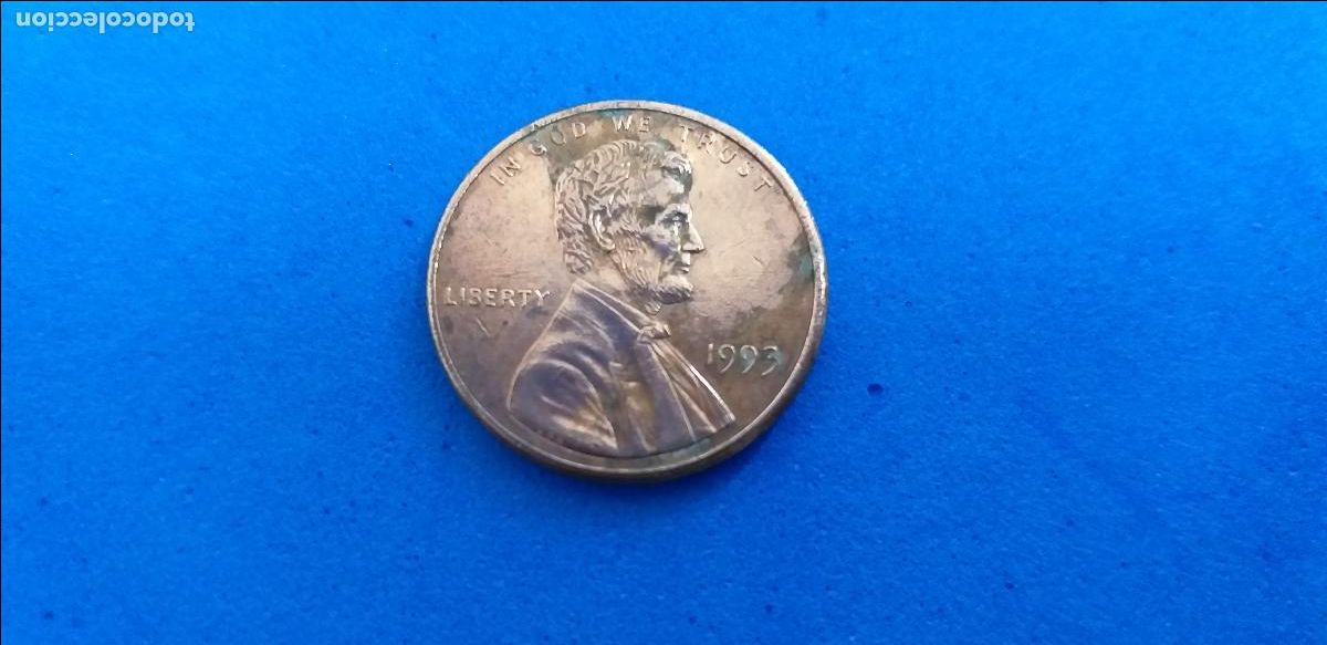 Monedas antiguas de Am&eacute;rica: MONEDA USA. ONE CENT. A&Ntilde;O 2022. D. ABRAHAM LINCOLN. 1 centavo estados unidos