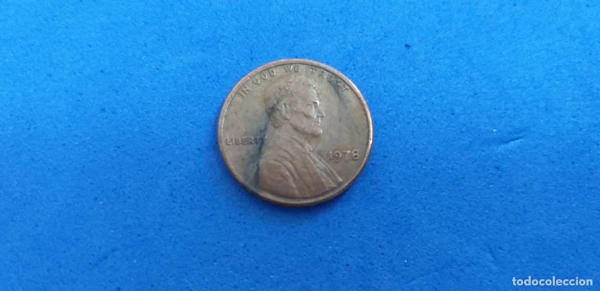 Monedas antiguas de Am&eacute;rica: MONEDA USA. ONE CENT. A&Ntilde;O 1978. ABRAHAM LINCOLN. 1 centavo estados unidos
