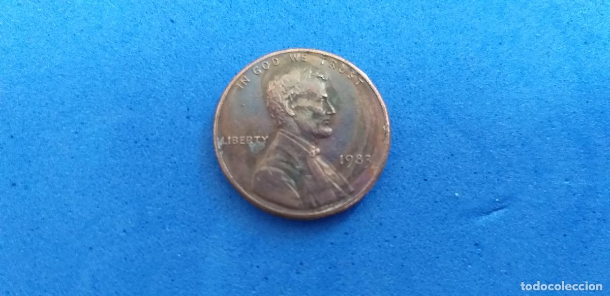 Monedas antiguas de Am&eacute;rica: MONEDA USA. ONE CENT. A&Ntilde;O 1983. ABRAHAM LINCOLN. 1 centavo estados unidos