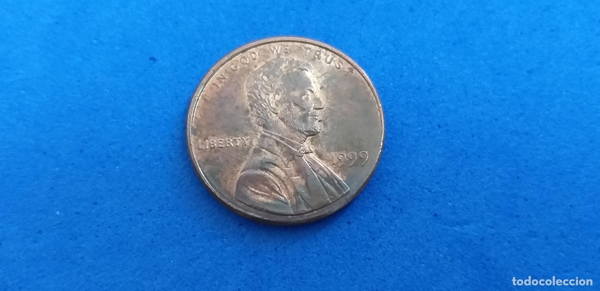 Monedas antiguas de Am&eacute;rica: MONEDA USA. ONE CENT. A&Ntilde;O 1999. ABRAHAM LINCOLN. 1 centavo estados unidos