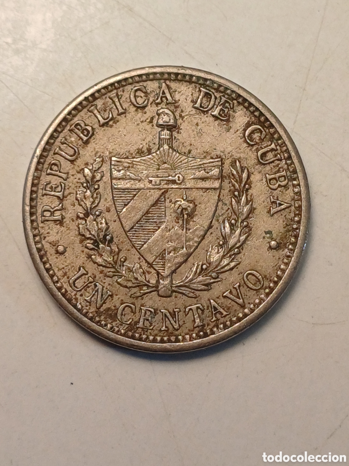 Monedas antiguas de Am&eacute;rica: Moneda un centavo 1938 Rep&uacute;blica de Cuba PRIMERA REP&Uacute;BLICA