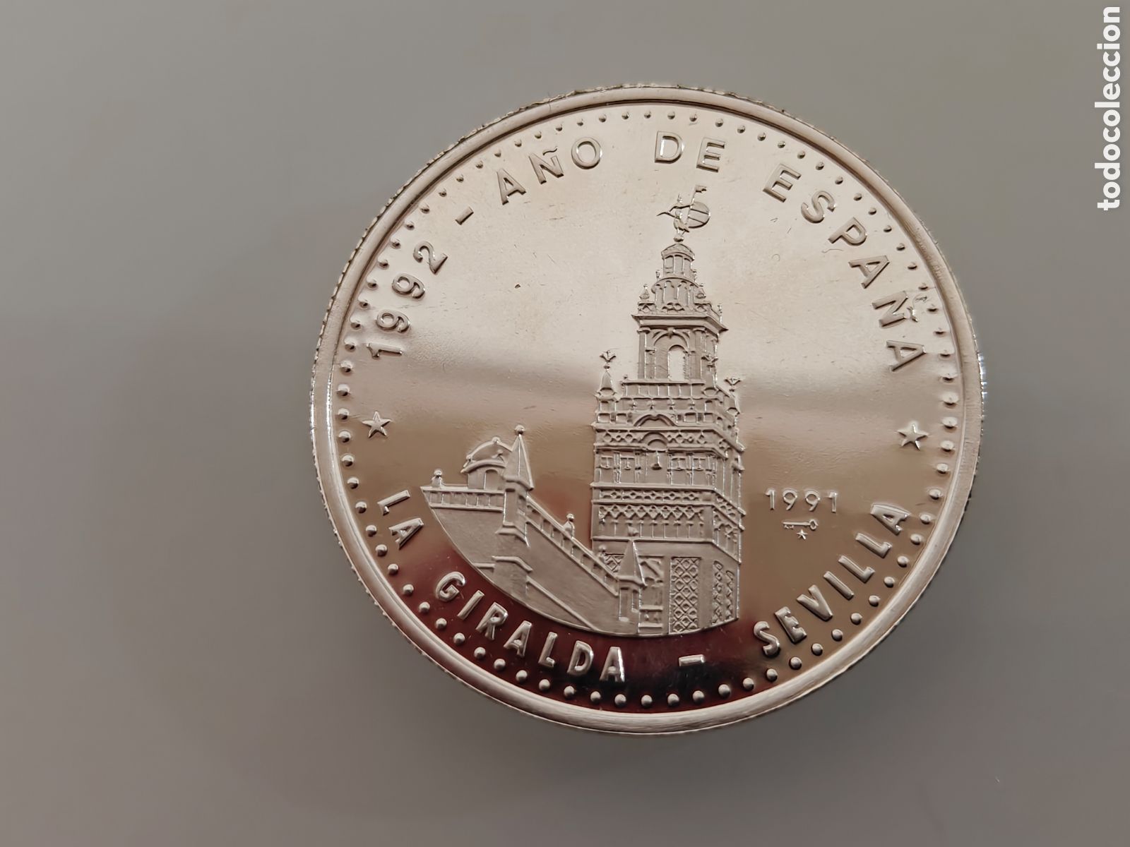 Monedas antiguas de Am&eacute;rica: MONEDA 1 ONZA 1991 PLATA 999 CUBA GIRALDA DE SEVILLA MADRID 10 PESOS