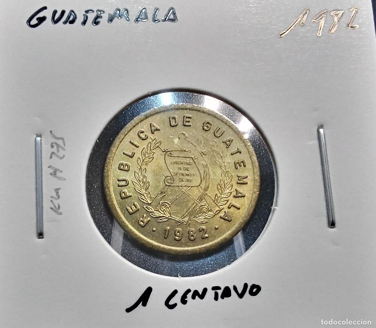 Monedas antiguas de Am&eacute;rica: GUATEMALA 1 CENTAVO 1982 KM#275 MBC+.