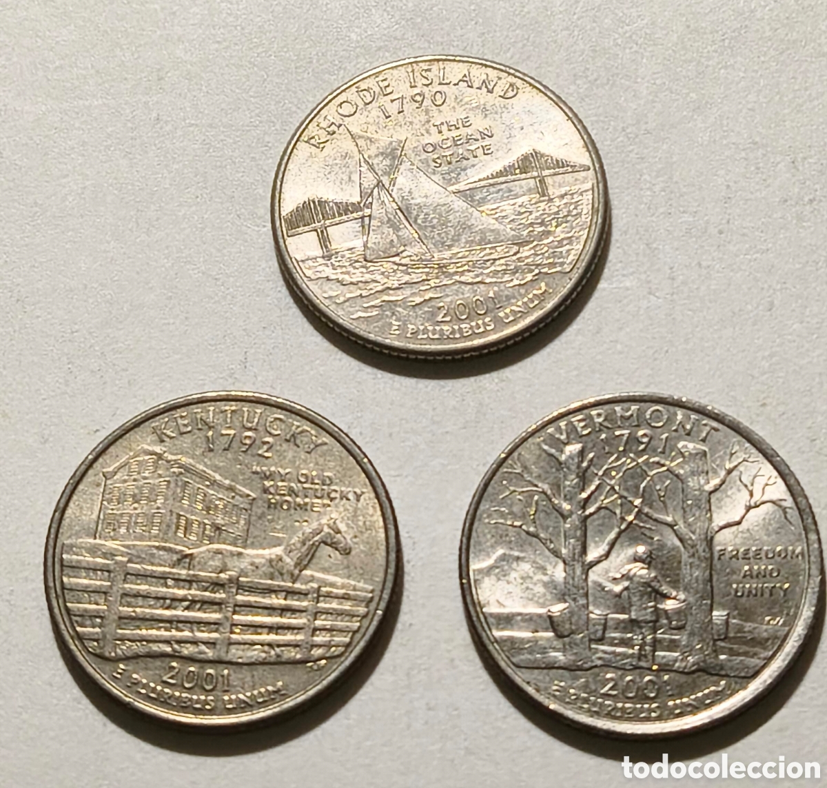 Monedas antiguas de Am&eacute;rica: EEUU. 2001. 1/4 d&oacute;lar - Foto 1