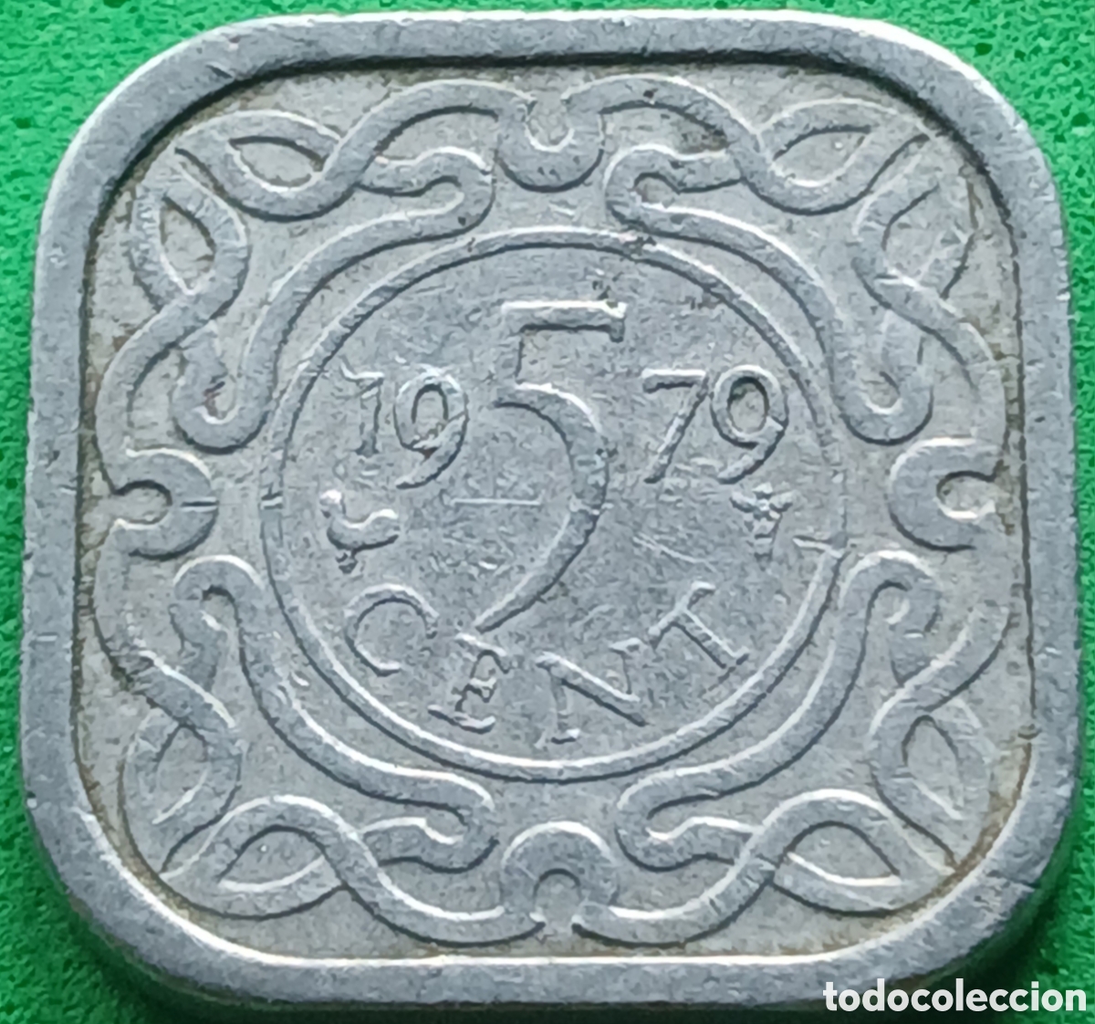 Monedas antiguas de Am&eacute;rica: Surinam 5 cent 1979 km#12a