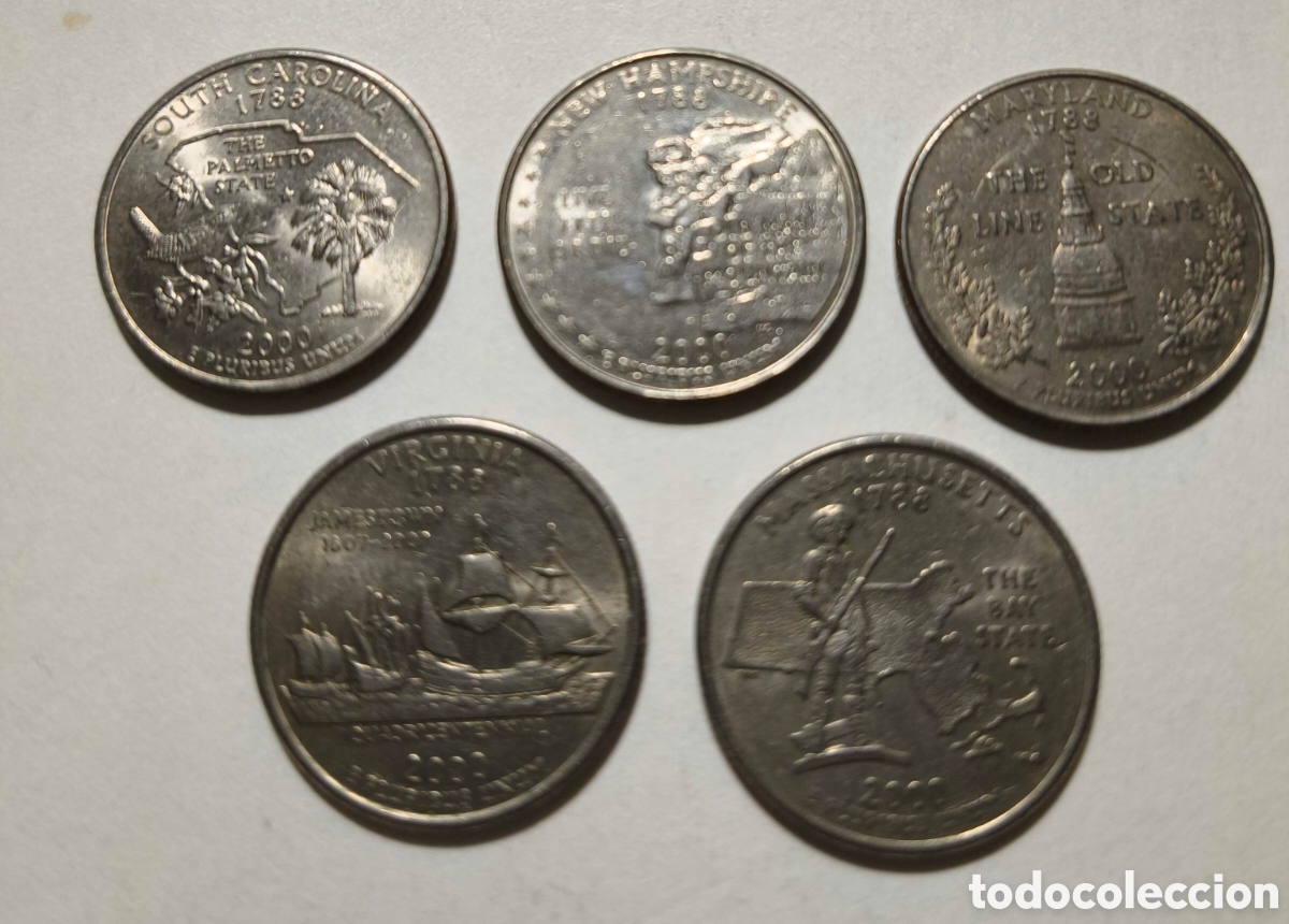 Monedas antiguas de Am&eacute;rica: EEUU. 2000. 1/4 d&oacute;lar