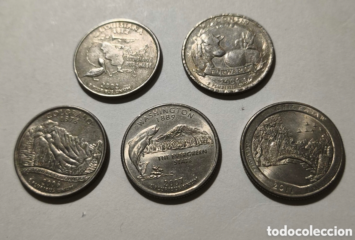 Monedas antiguas de Am&eacute;rica: EEUU. 2004-2011. 1/4 d&oacute;lar