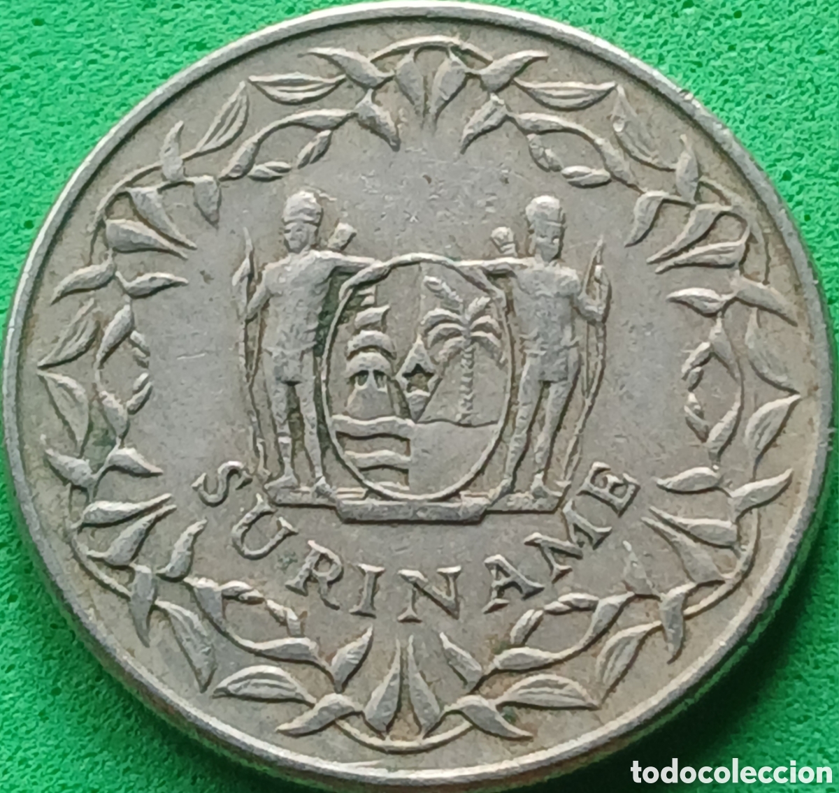 Monedas antiguas de Am&eacute;rica: Surinam 100 cent 1987 km#23 - Foto 2