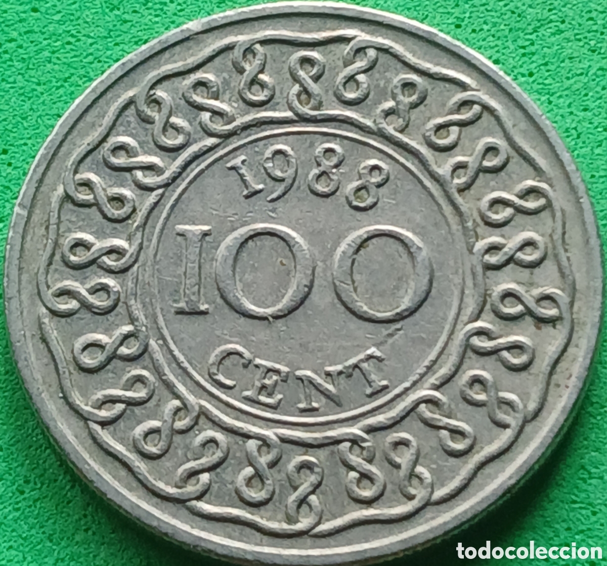 Monedas antiguas de Am&eacute;rica: Surinam 100 cent 1988 km#23