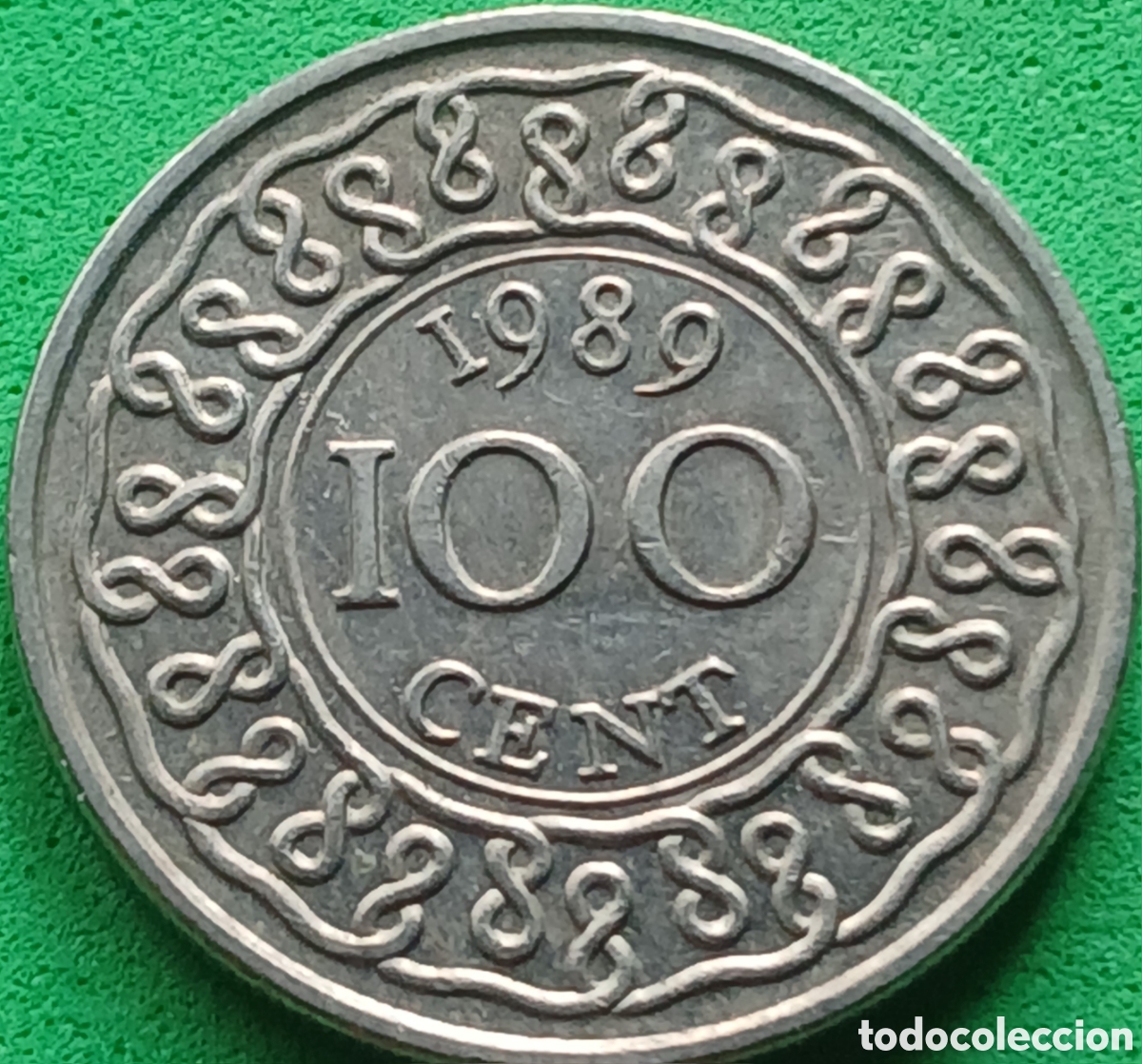 Monedas antiguas de Am&eacute;rica: Surinam 100 cent 1989 km#23