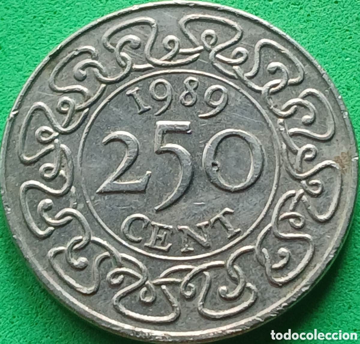 Monedas antiguas de Am&eacute;rica: Surinam 250 cent 1989 km#24